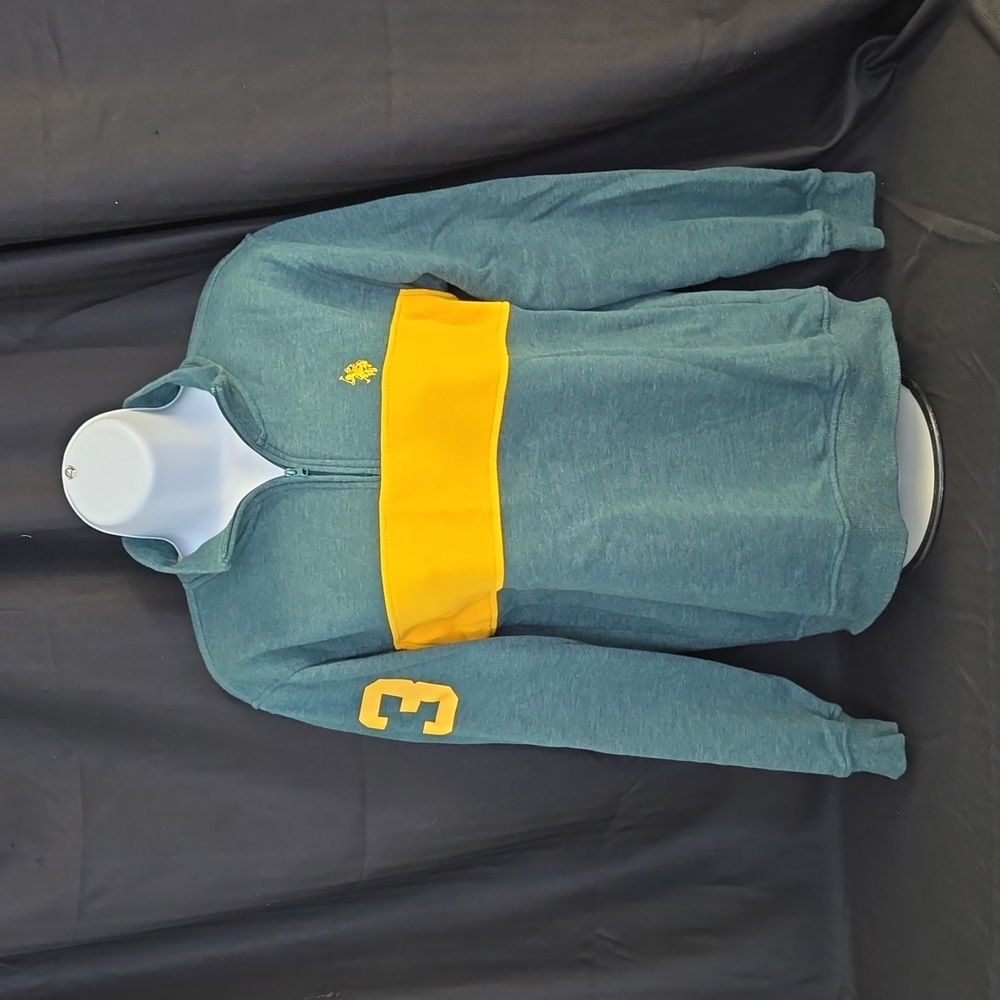 U.S. POLO ASSN. BOYS SIZE XL (14-16) SWEAT SHIRT GREEN AND GOLD